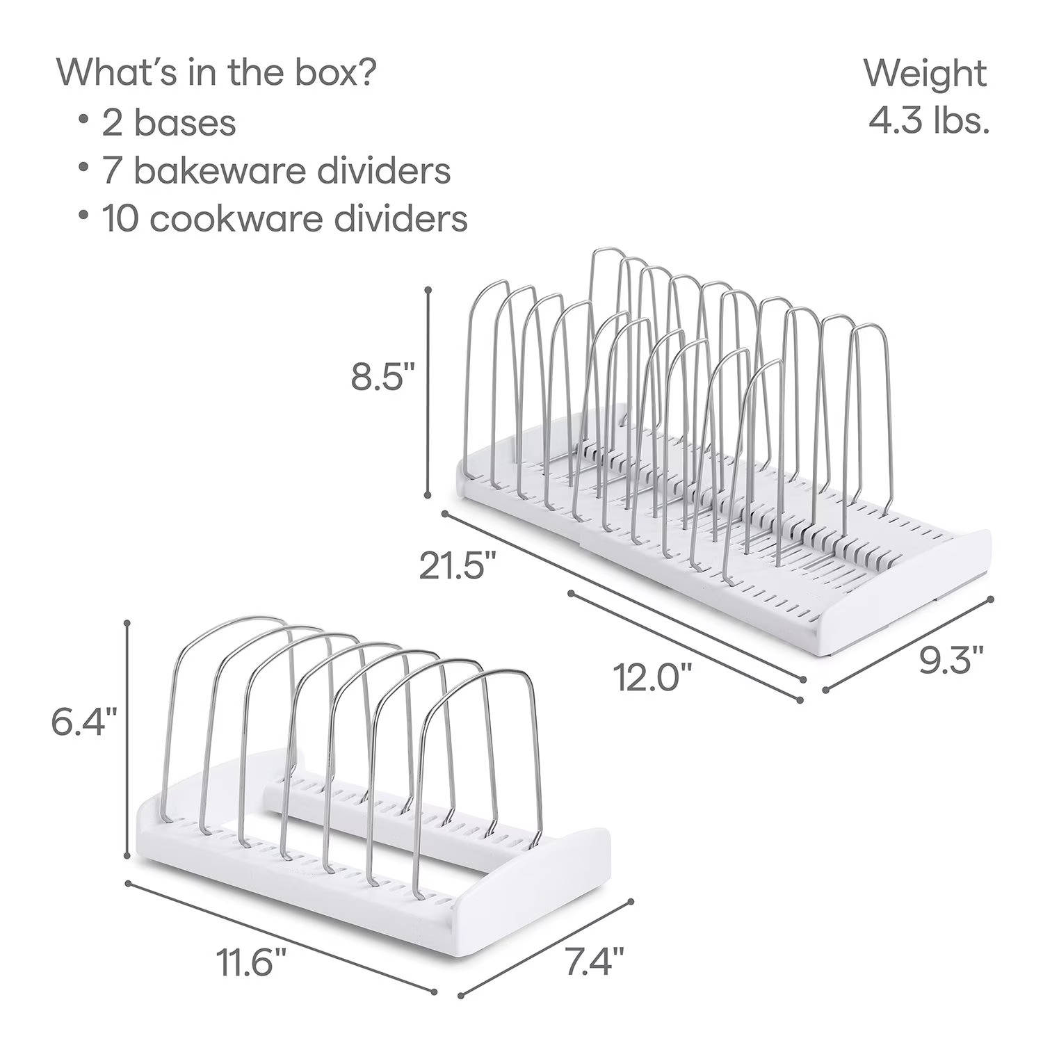 YouCopia Cookware & Bakeware Organizer 2-Piece Set – Nuvero Homz - Image 2